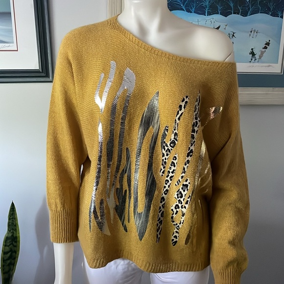 Via Vitale foil print sweater - Picture 4 of 10